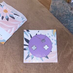 Elephant charm and earrings set